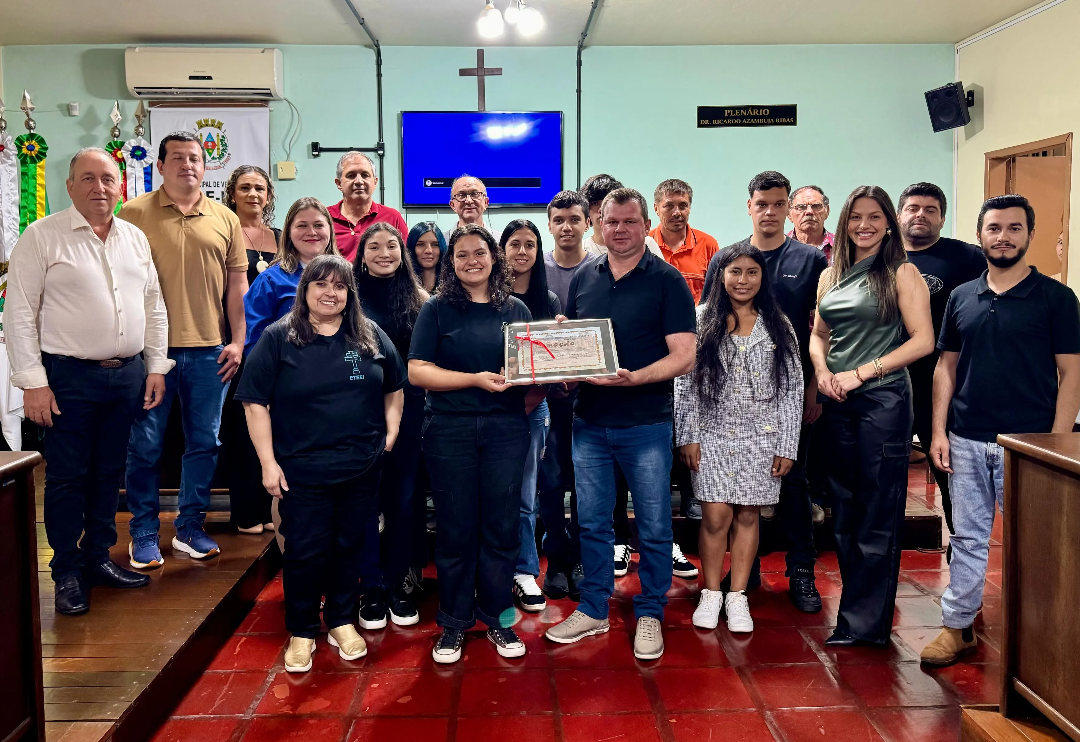 Câmara de Entre-Ijuís realiza sessão especial em homenagem à turma 31D da Escola Técnica Estadual